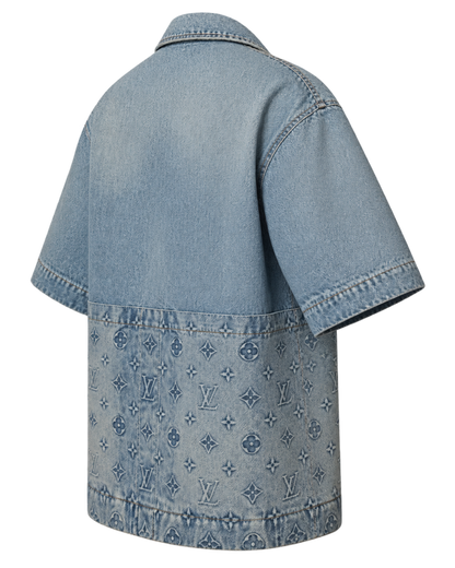 Short-Sleeved Denim Workwear Shirt