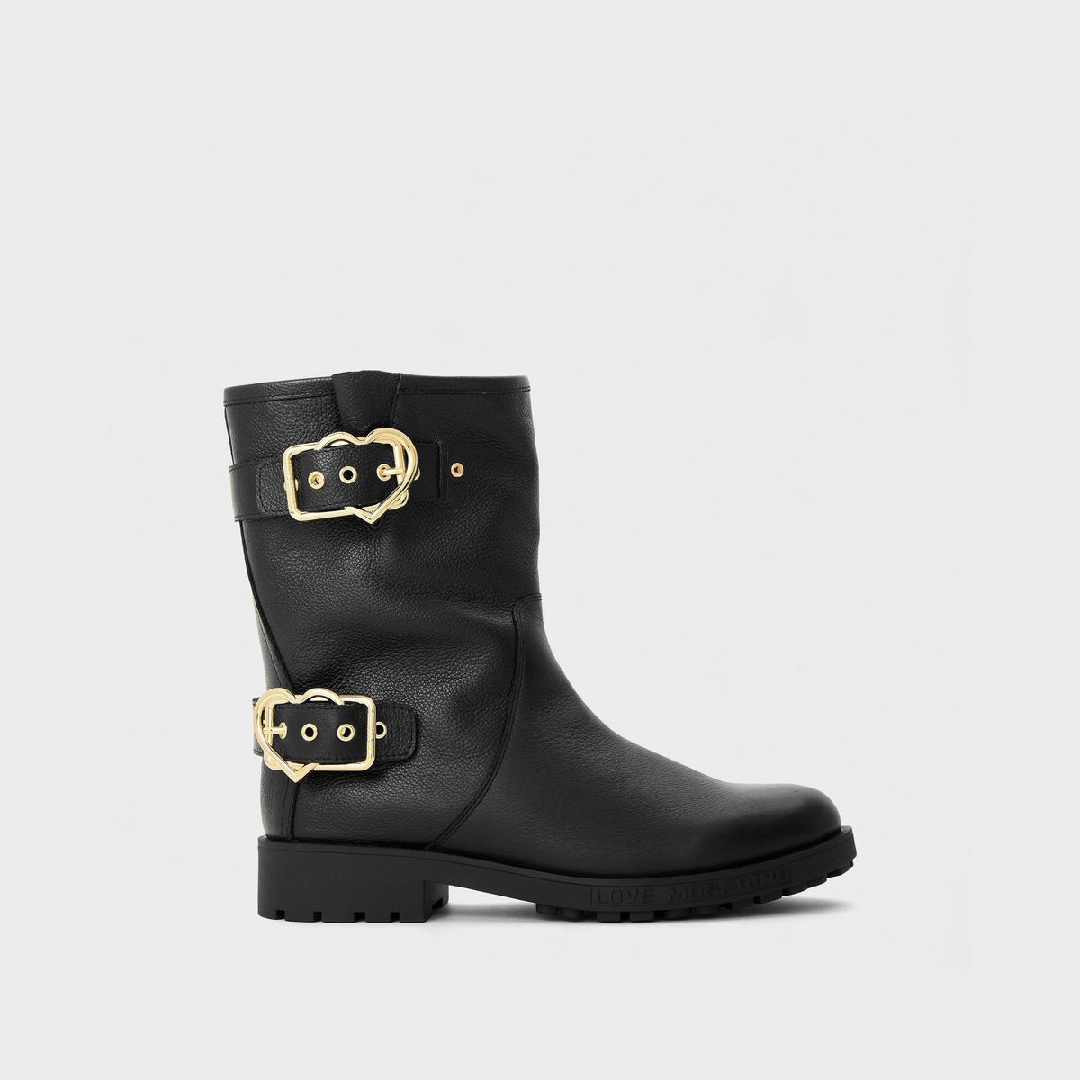 Side Zip Biker Boots