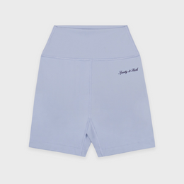 Signature Logo Biker Short - Faded Blue/Navy