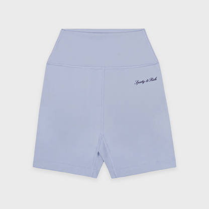 Signature Logo Biker Short - Faded Blue/Navy