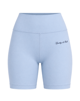 Signature Logo Biker Short - Faded Blue/Navy