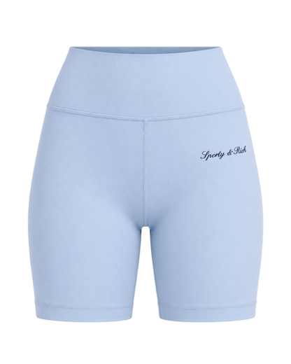 Signature Logo Biker Short - Faded Blue/Navy