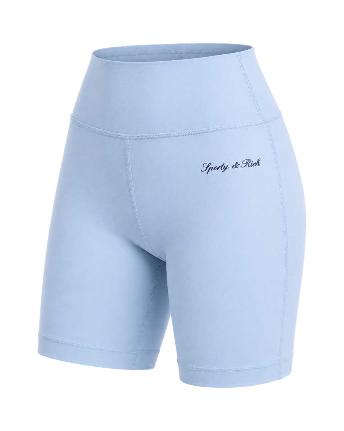 Signature Logo Biker Short - Faded Blue/Navy
