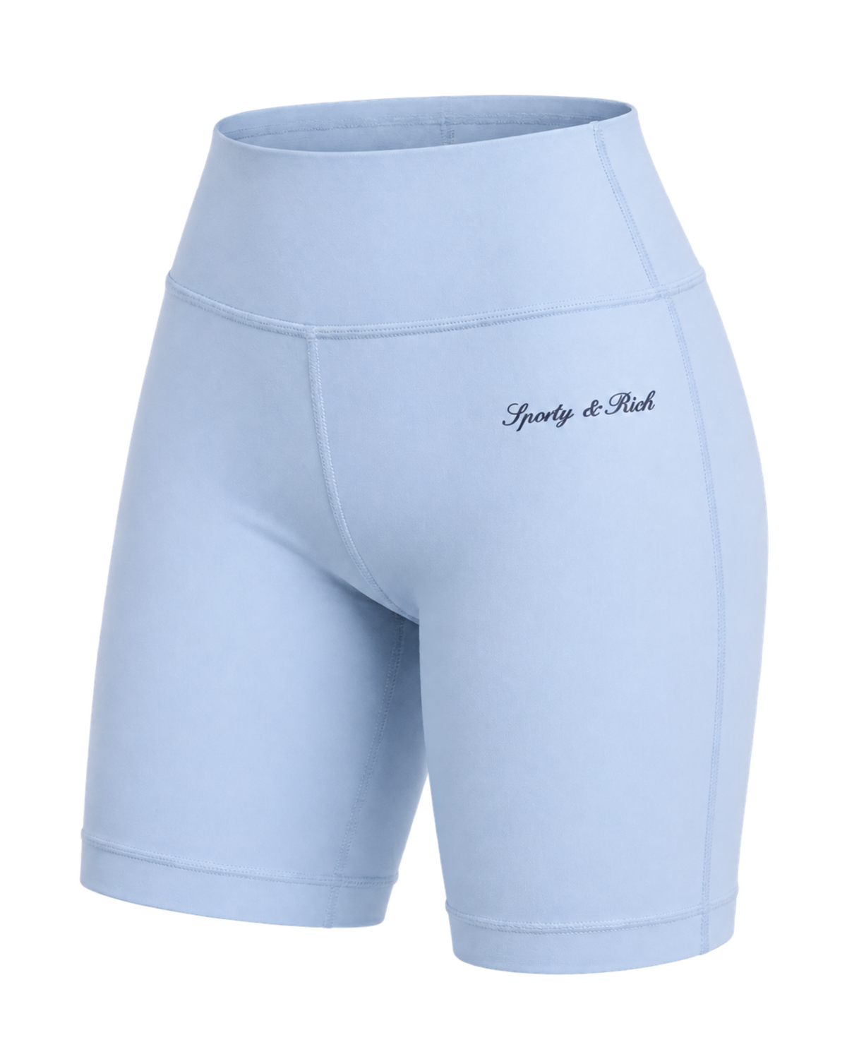Signature Logo Biker Short - Faded Blue/Navy