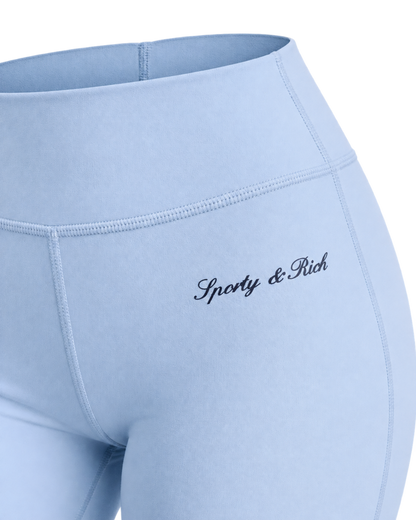 Signature Logo Biker Short - Faded Blue/Navy