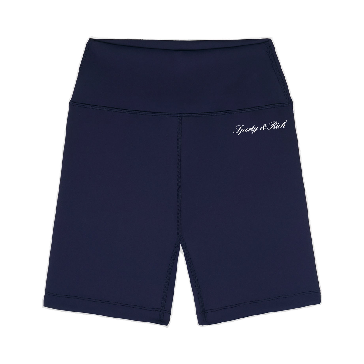 Signature Logo Biker Short - Navy/White
