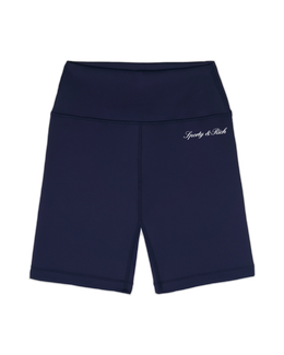 Signature Logo Biker Short - Navy/White