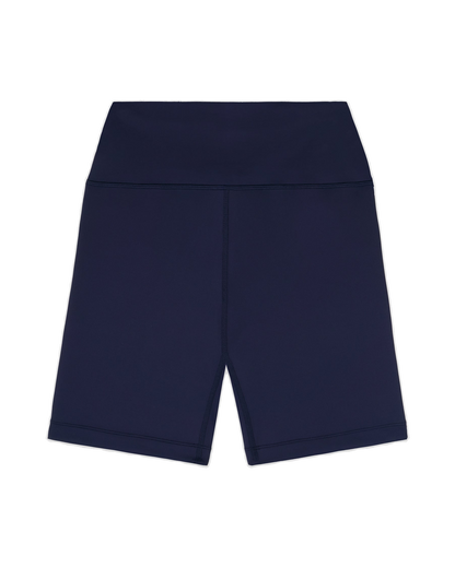 Signature Logo Biker Short - Navy/White