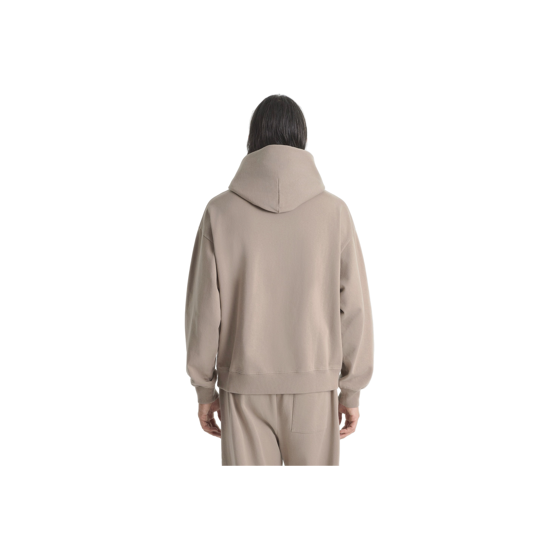 Signature Logo Embroidered Hoodie - Hazelnut/White