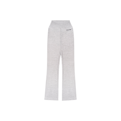 Signature Logo Flared Legging - Heather Gray/Navy