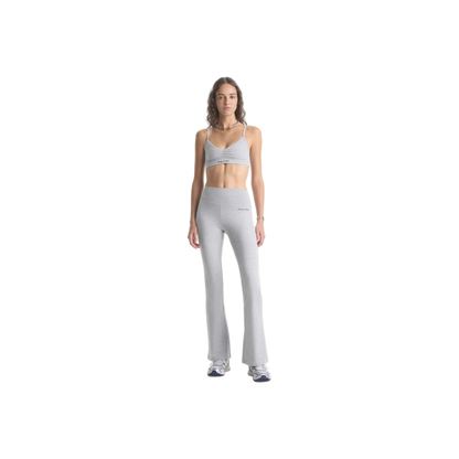 Signature Logo Flared Legging - Heather Gray/Navy