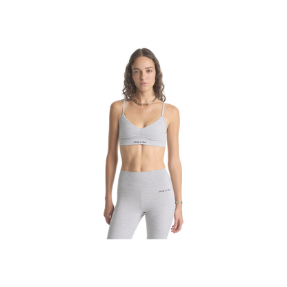 Signature Logo Flared Legging - Heather Gray/Navy