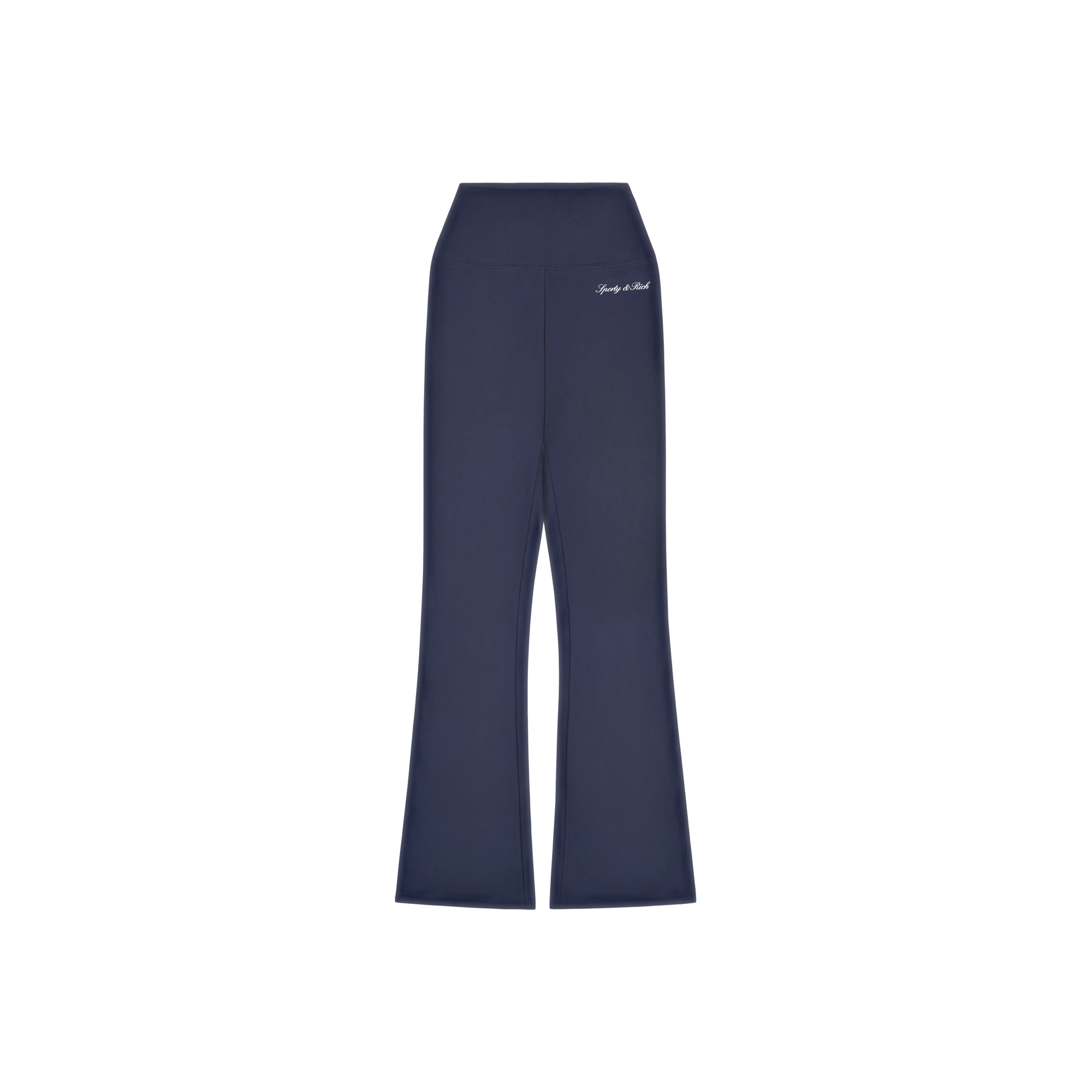 Signature Logo Flared Legging - Navy/White