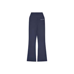 Signature Logo Flared Legging - Navy/White