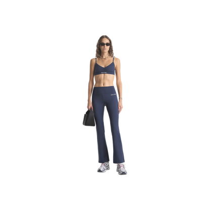 Signature Logo Flared Legging - Navy/White