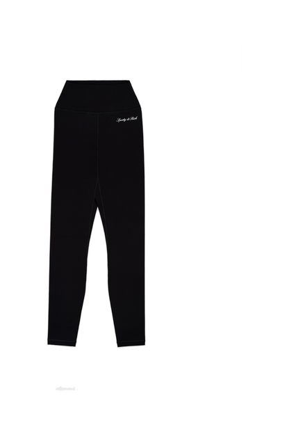 Signature Logo Legging - Black/White