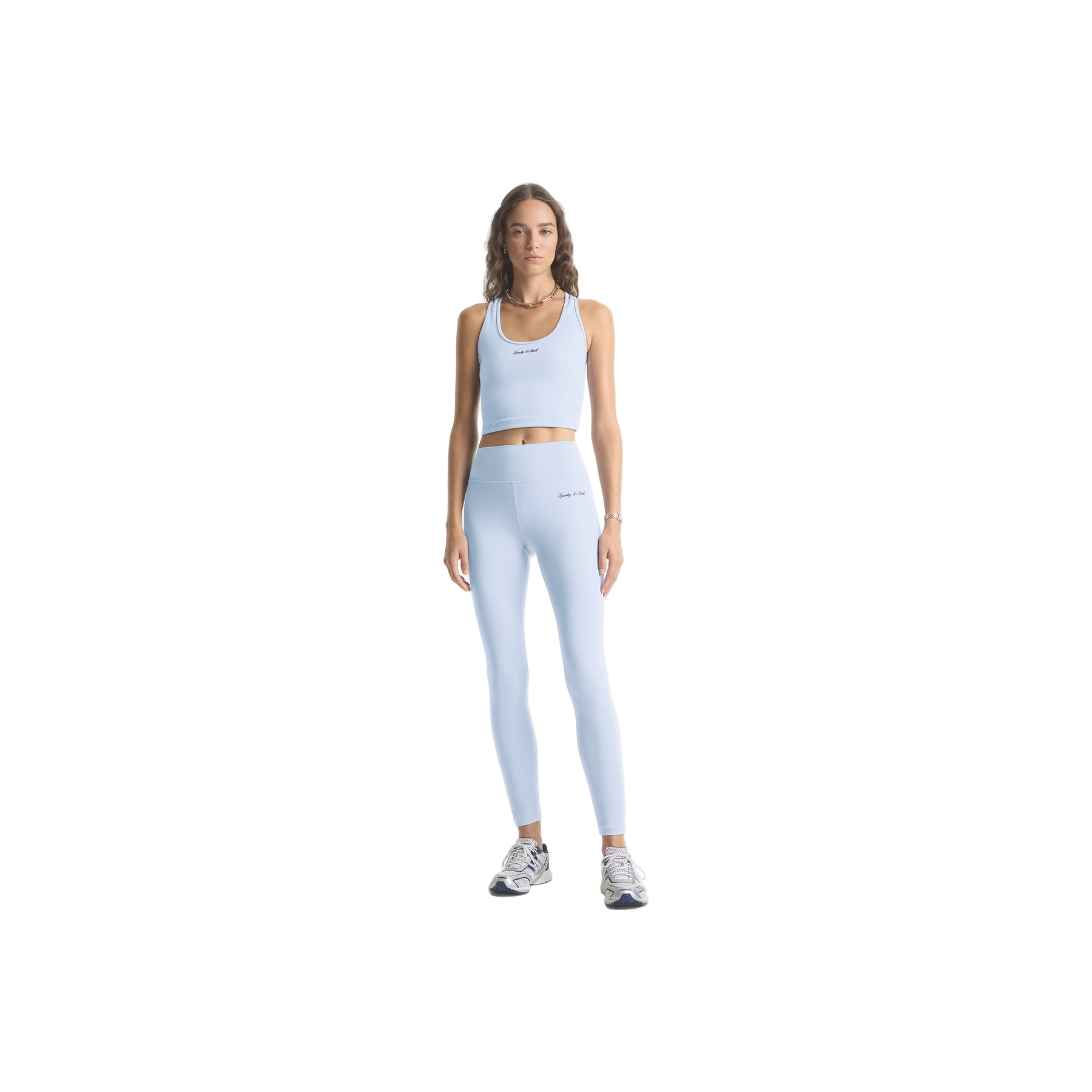 Signature Logo Legging - Faded Blue/Navy