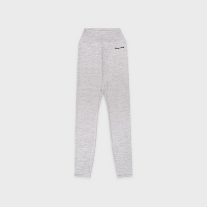 Signature Logo Legging - Heather Gray/Navy