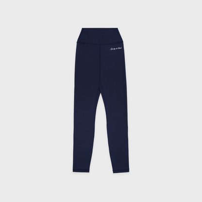 Signature Logo Legging - Navy/White