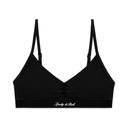 Signature Logo Mini Sports Bra - Black/White