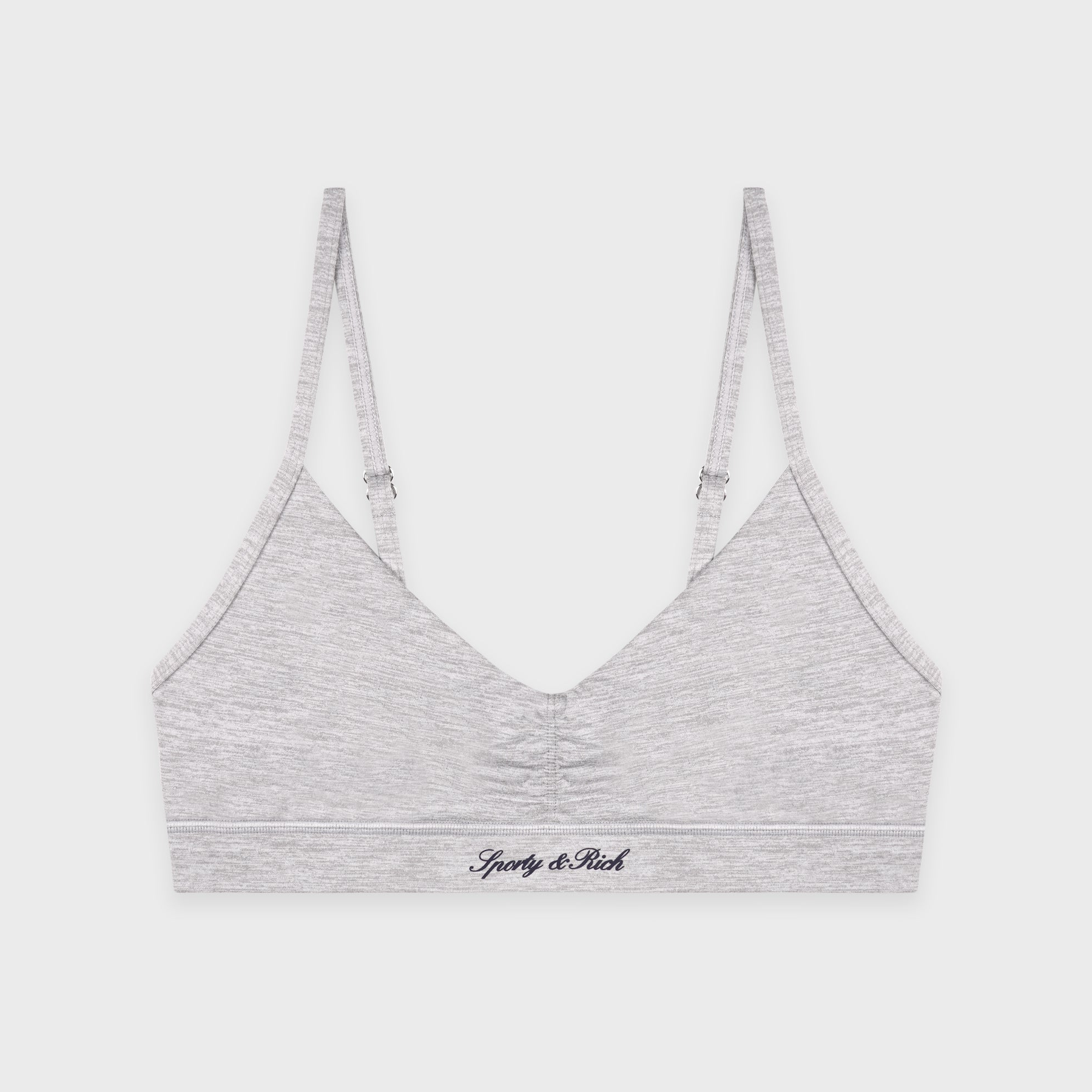 Signature Logo Mini Sports Bra - Heather Gray
