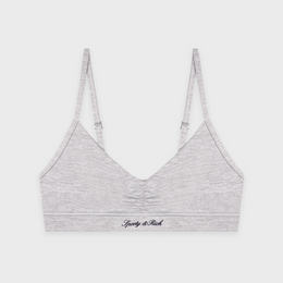 Signature Logo Mini Sports Bra - Heather Gray