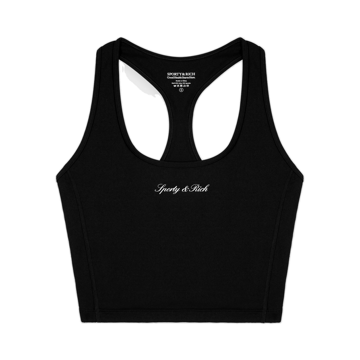 Signature Logo Sports Tank - Black/White