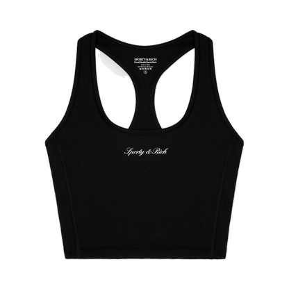 Signature Logo Sports Tank - Black/White