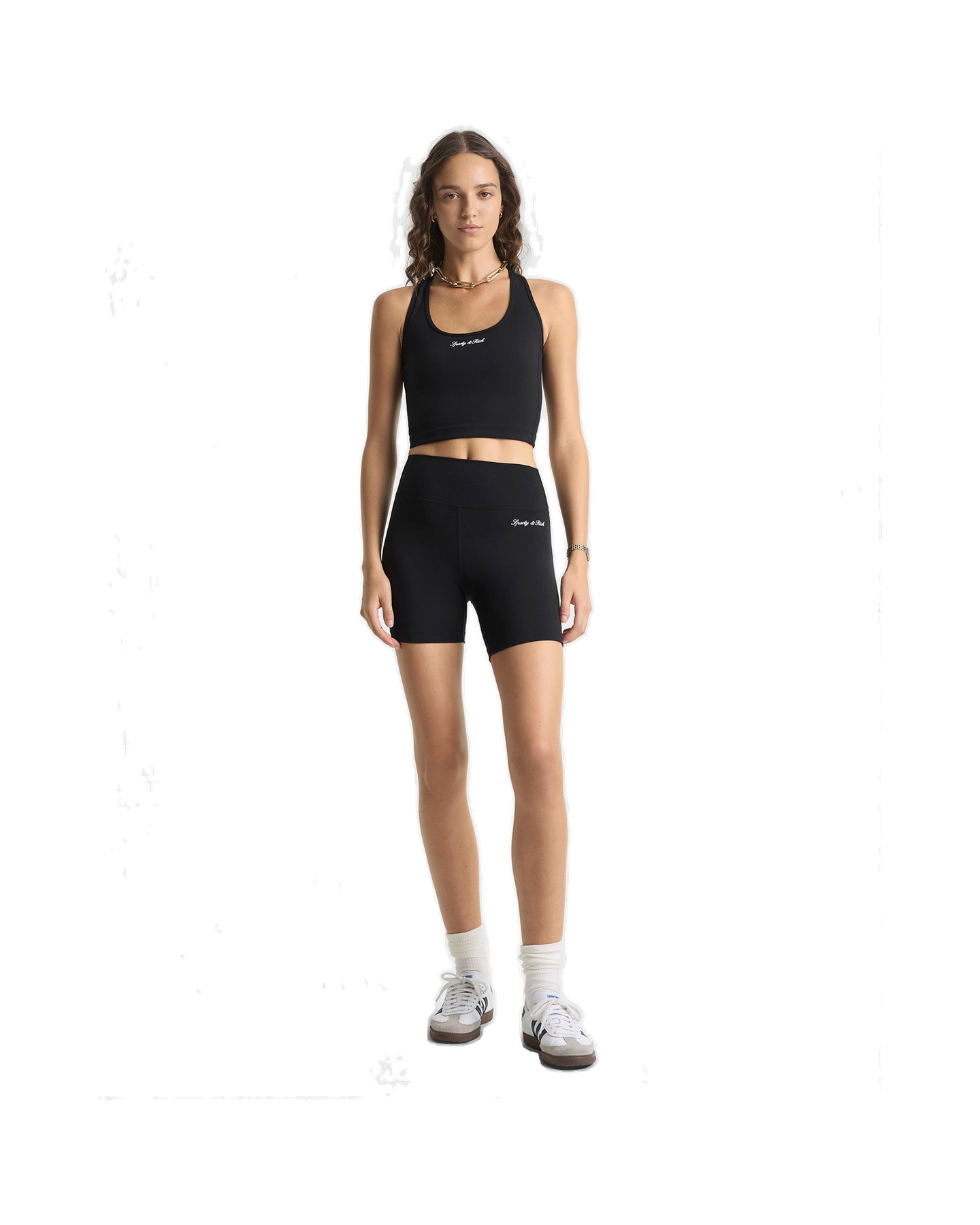 Signature Logo Sports Tank - Black/White