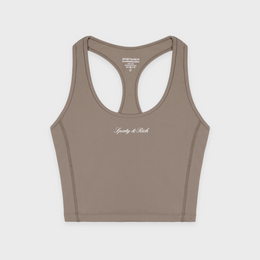 Signature Logo Sports Tank - Hazelnut