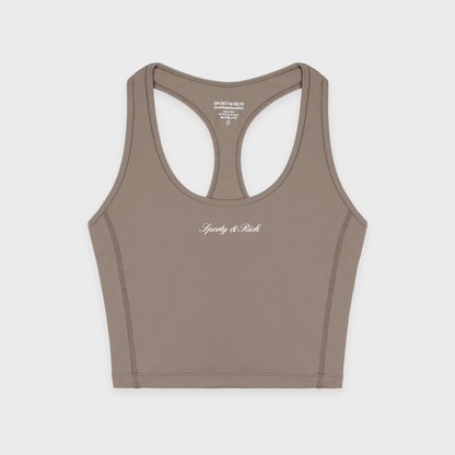 Signature Logo Sports Tank - Hazelnut