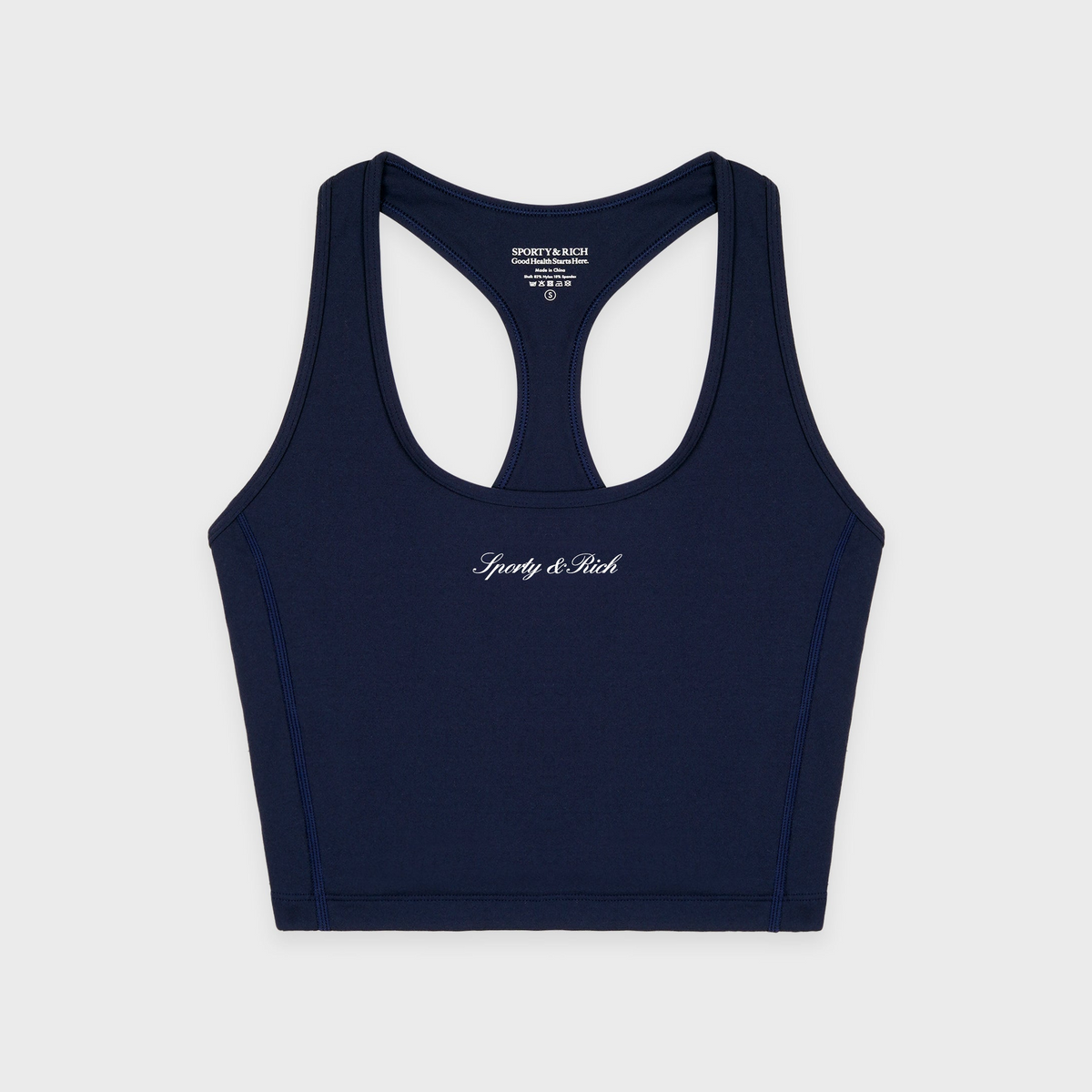 Signature Logo Sports Tank - Navy/White