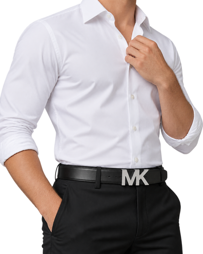 Signature Logo Wallet and Reversible Belt Gift Set