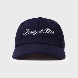 Signature Logo Wool Hat - Dark Navy