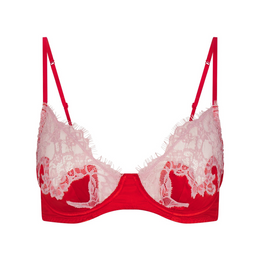 Silk Lace Unlined Demi Bra