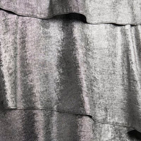 Silver metallic frill playsuit