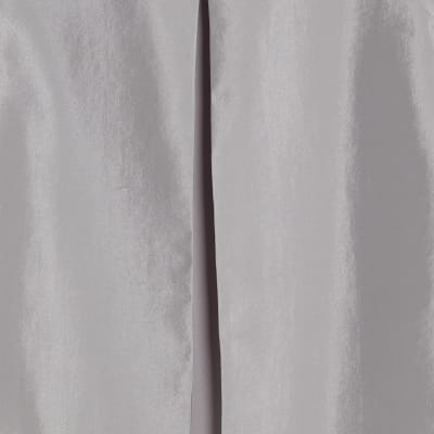 Silver Puff Sleeve Shacket Top