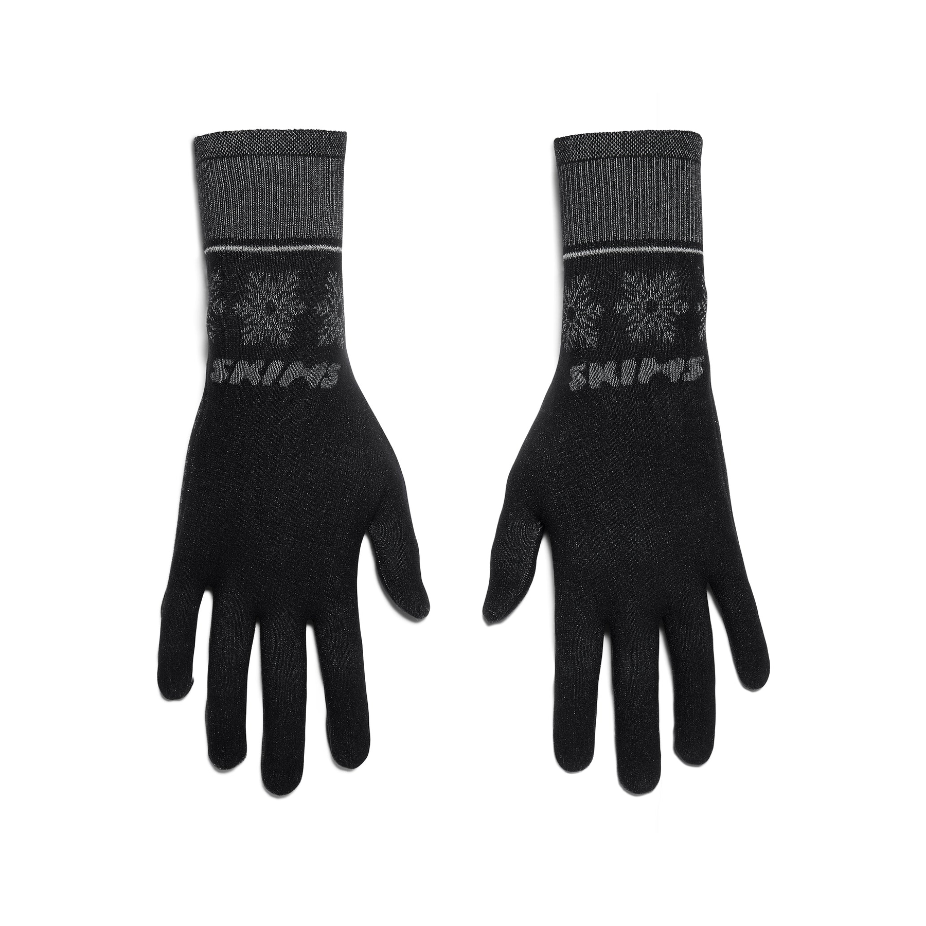 SKIMS FIRST LAYERS GLOVES | OBSIDIAN WINTER FAIR ISLE