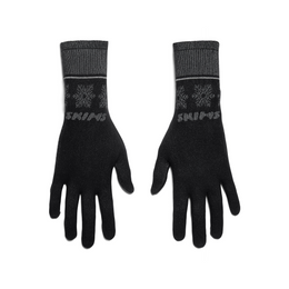 SKIMS FIRST LAYERS GLOVES | OBSIDIAN WINTER FAIR ISLE