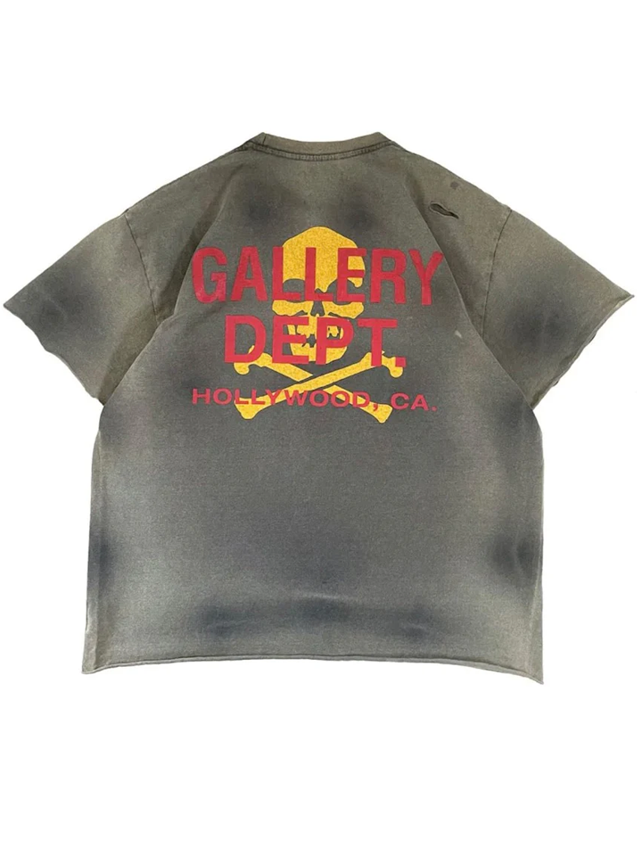 Gallery Dept Zip T-Shirt in Black