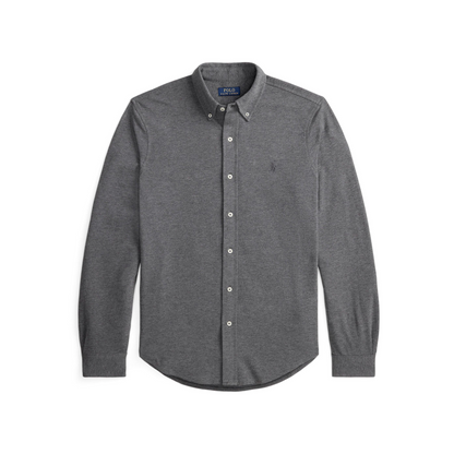 Slim Fit Button-Down Plain Shirt