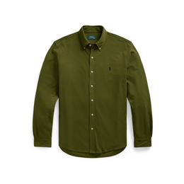 Slim Fit Button-Down Plain Shirt