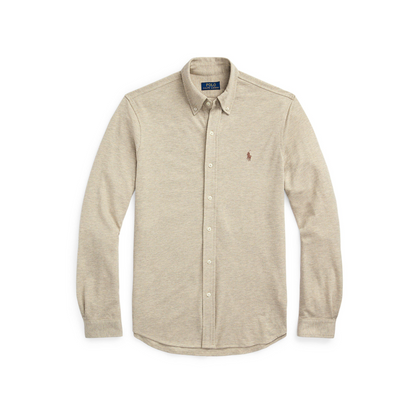 Slim Fit Button-Down Plain Shirt