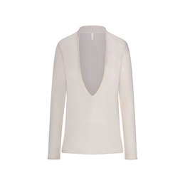 Slinky Knit Deep Plunge Top