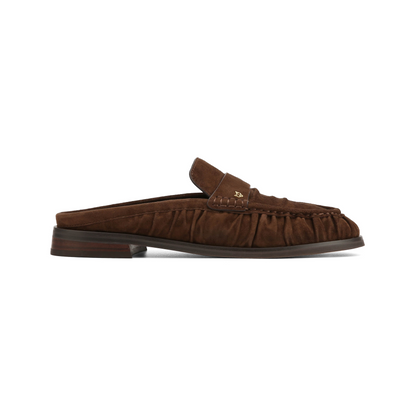 Slipper Brown Scrunch Suede