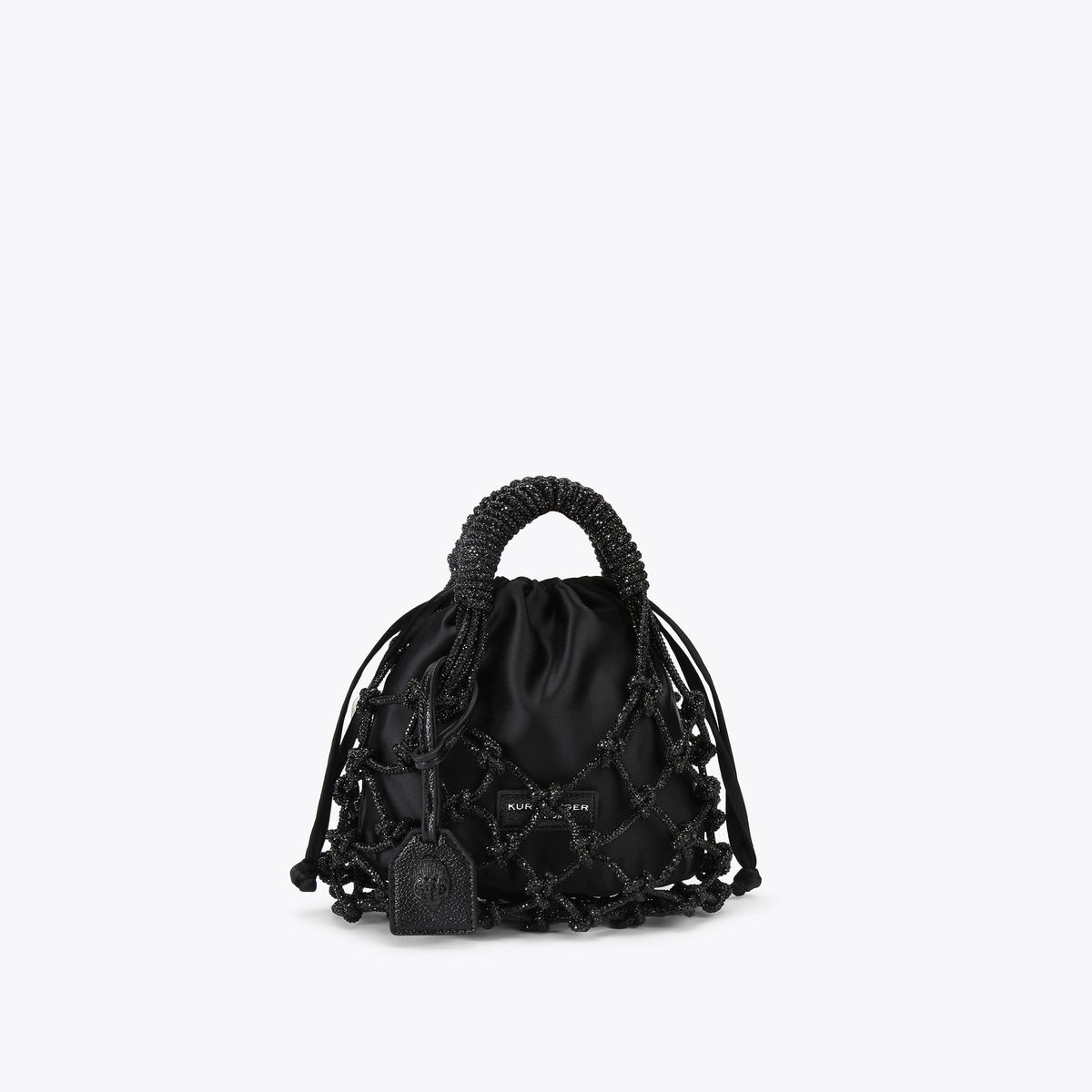 Small Drench Macrame Crystal Bag
