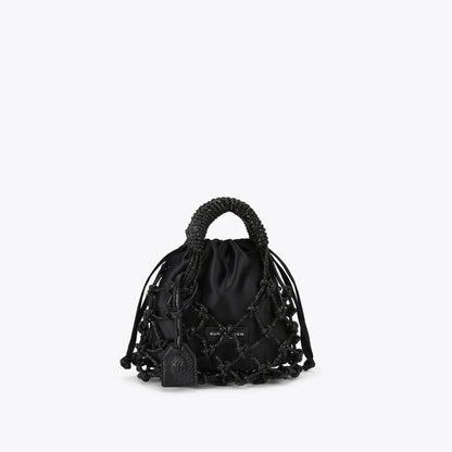 Small Drench Macrame Crystal Bag