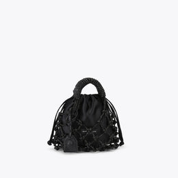 Small Drench Macrame Crystal Bag