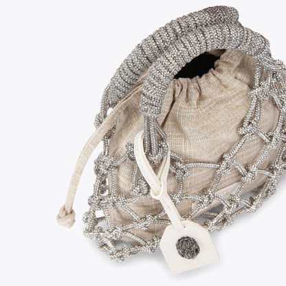 Small Macrame Crystal Bag
