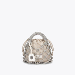 Small Macrame Crystal Bag